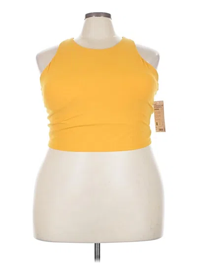 Athleta Tank Top Yellow Halter Neckline Tops