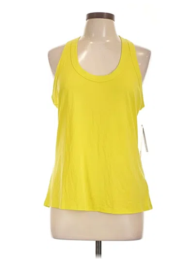 Athleta Tank Top Yellow Halter Neckline Tops