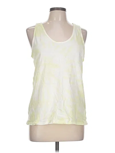Pre-owned Athleta Tank Top Yellow Halter Neckline Tops