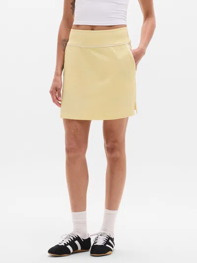Athleta Tee Time High Rise 17" Skort In Yellow