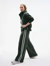 Athleta Tempo Mid Rise Wide Leg Track Pant In Green