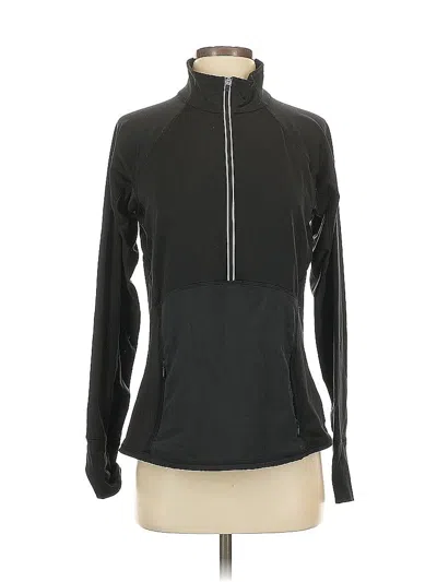 Pre-owned Athleta Track Jacket In Black
