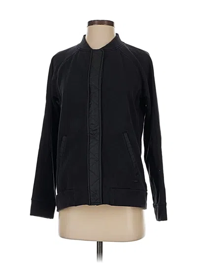 Pre-owned Athleta Track Jacket In Black