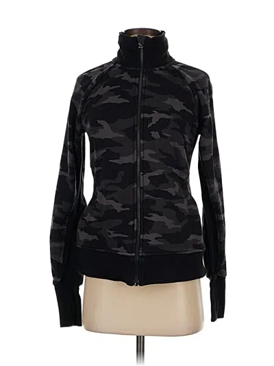 Pre-owned Athleta Track Jacket In Black
