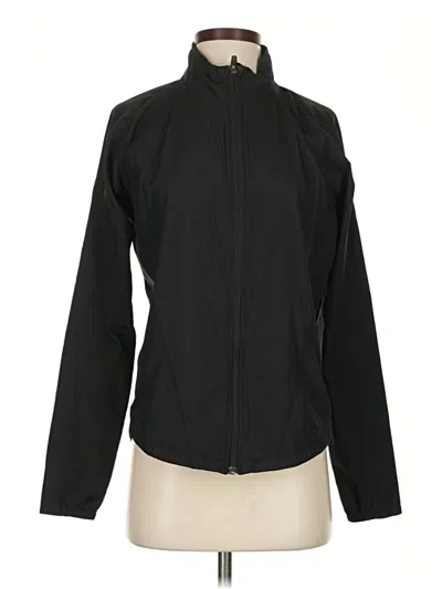 Pre-owned Athleta Track Jacket In Black