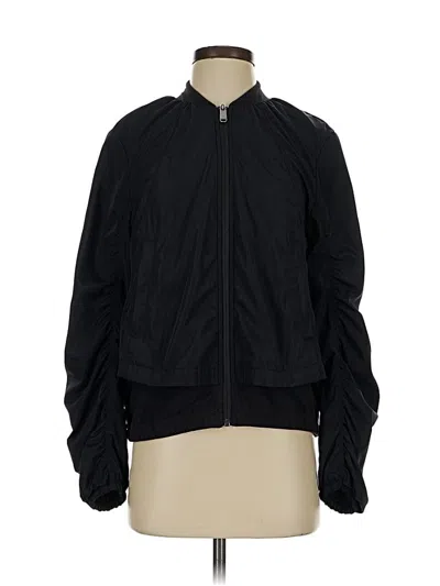 Pre-owned Athleta Track Jacket In Black