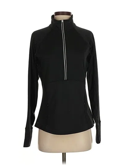 Pre-owned Athleta Track Jacket In Black