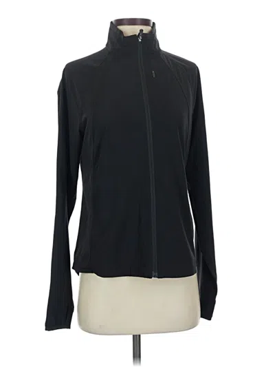 Pre-owned Athleta Track Jacket In Black