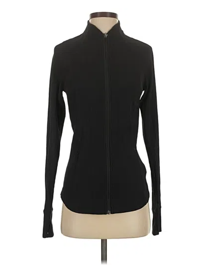 Pre-owned Athleta Track Jacket In Black