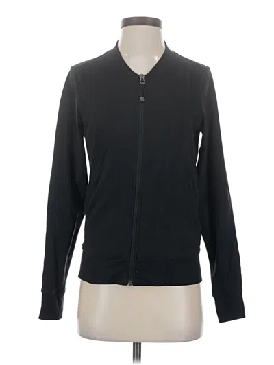 Pre-owned Athleta Track Jacket In Black
