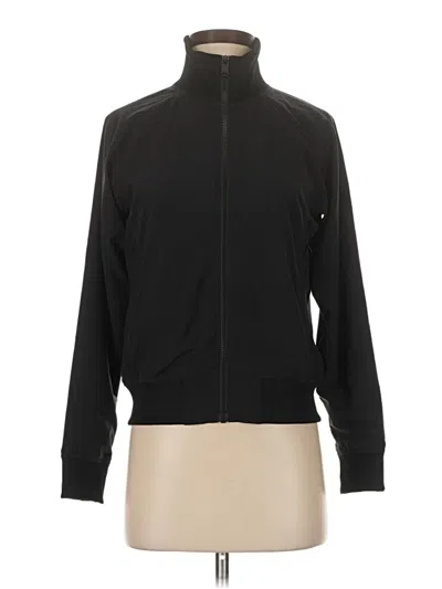 Pre-owned Athleta Track Jacket In Black