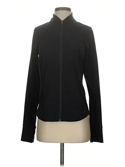 Pre-owned Athleta Track Jacket In Black