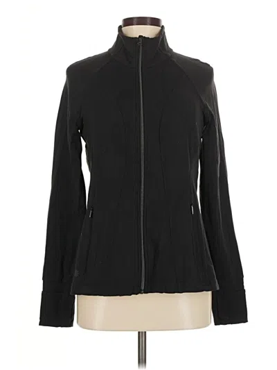 Pre-owned Athleta Track Jacket In Black