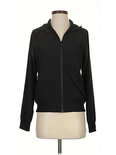 Pre-owned Athleta Track Jacket In Black