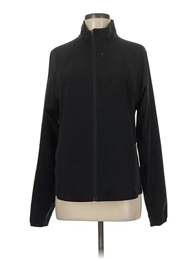 Pre-owned Athleta Track Jacket In Black