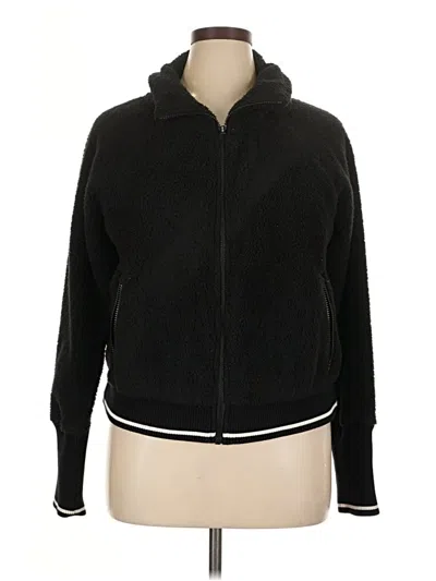Pre-owned Athleta Track Jacket In Black