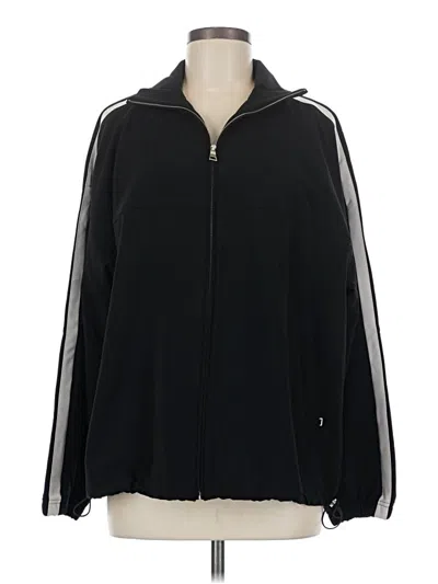 Pre-owned Athleta Track Jacket In Black
