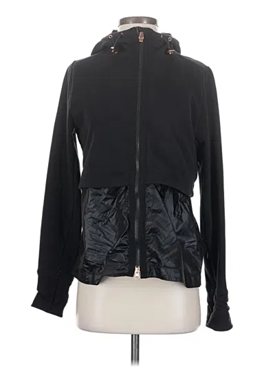 Pre-owned Athleta Track Jacket In Black