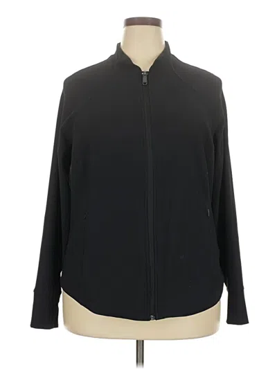 Pre-owned Athleta Track Jacket In Black