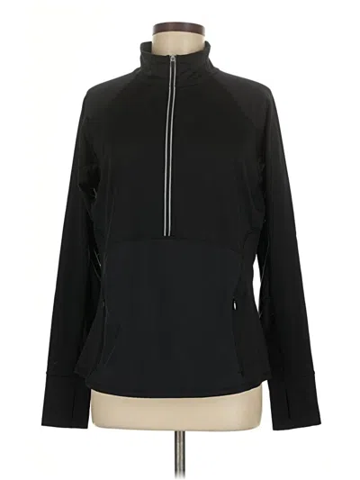 Pre-owned Athleta Track Jacket In Black