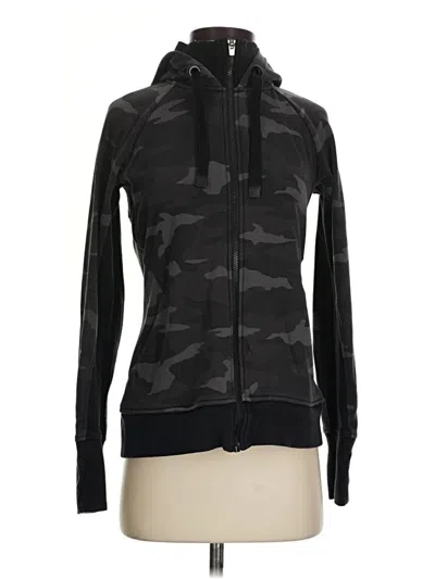 Pre-owned Athleta Track Jacket In Black