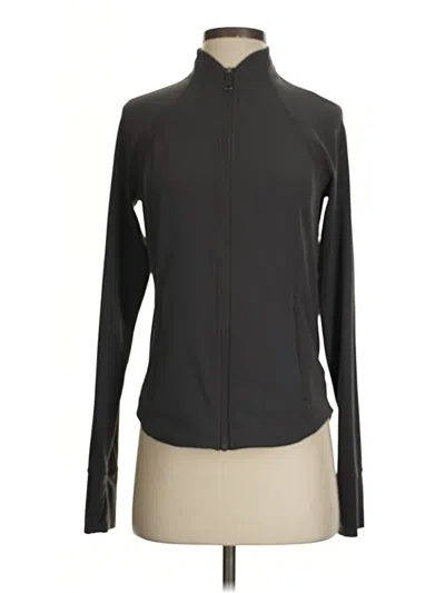 Pre-owned Athleta Track Jacket In Black