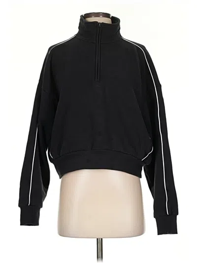 Pre-owned Athleta Track Jacket In Black