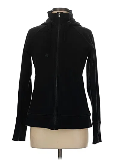 Pre-owned Athleta Track Jacket In Black