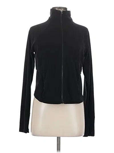 Pre-owned Athleta Track Jacket In Black