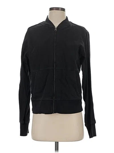 Pre-owned Athleta Track Jacket In Black