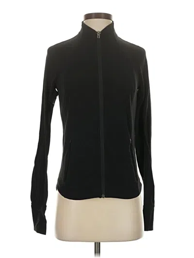 Pre-owned Athleta Track Jacket In Black