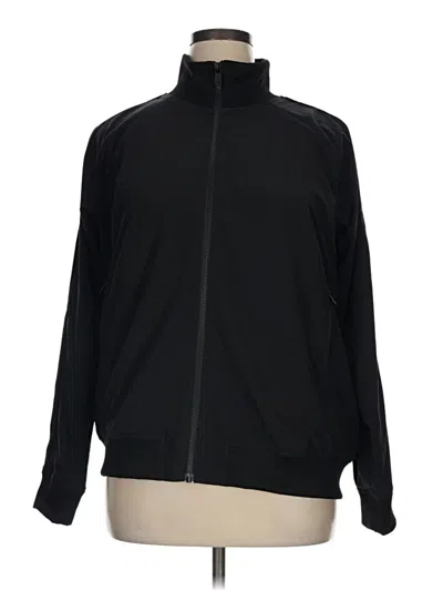 Pre-owned Athleta Track Jacket In Black