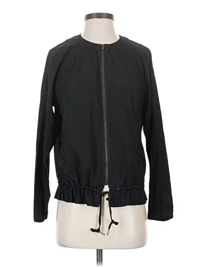 Pre-owned Athleta Track Jacket In Black