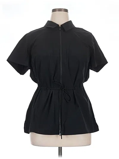 Pre-owned Athleta Track Jacket In Black