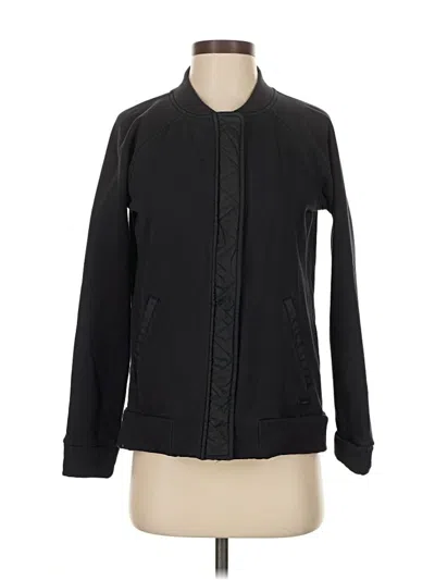 Pre-owned Athleta Track Jacket In Black