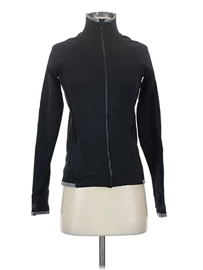 Pre-owned Athleta Track Jacket In Black