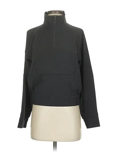 Pre-owned Athleta Track Jacket In Black