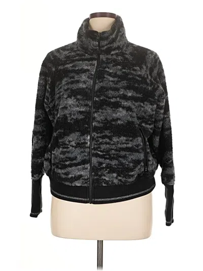 Pre-owned Athleta Track Jacket In Black