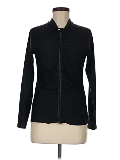 Pre-owned Athleta Track Jacket In Black