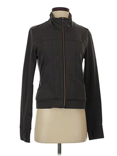 Pre-owned Athleta Track Jacket In Black