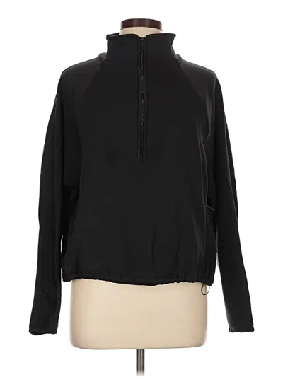 Pre-owned Athleta Track Jacket In Black