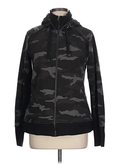 Pre-owned Athleta Track Jacket In Black