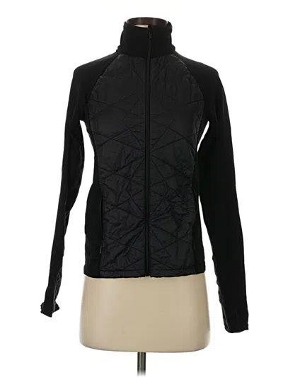 Pre-owned Athleta Track Jacket In Black
