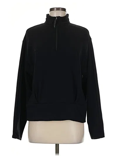 Pre-owned Athleta Track Jacket In Black