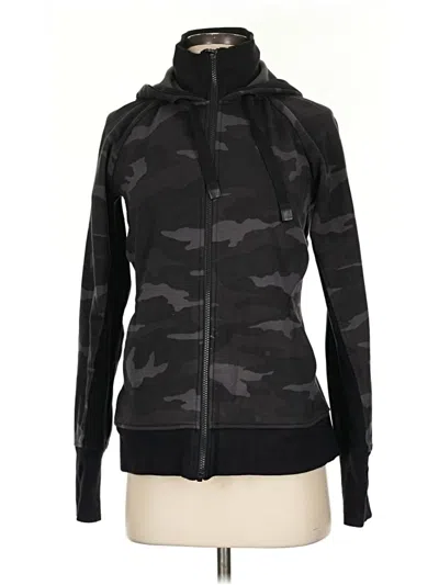 Pre-owned Athleta Track Jacket In Black