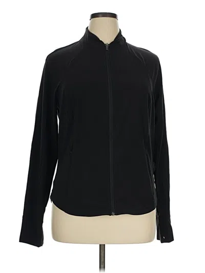 Pre-owned Athleta Track Jacket In Black