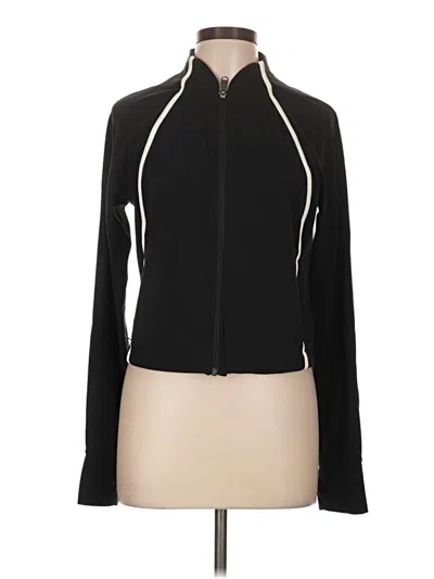 Pre-owned Athleta Track Jacket In Black