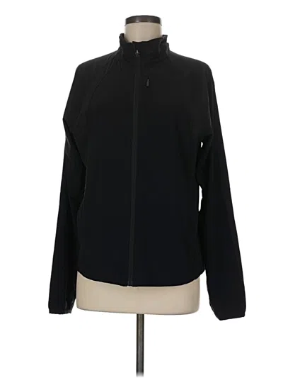 Pre-owned Athleta Track Jacket In Black