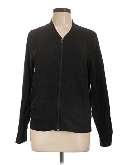 Pre-owned Athleta Track Jacket In Black