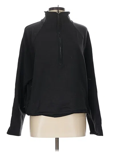 Pre-owned Athleta Track Jacket In Black